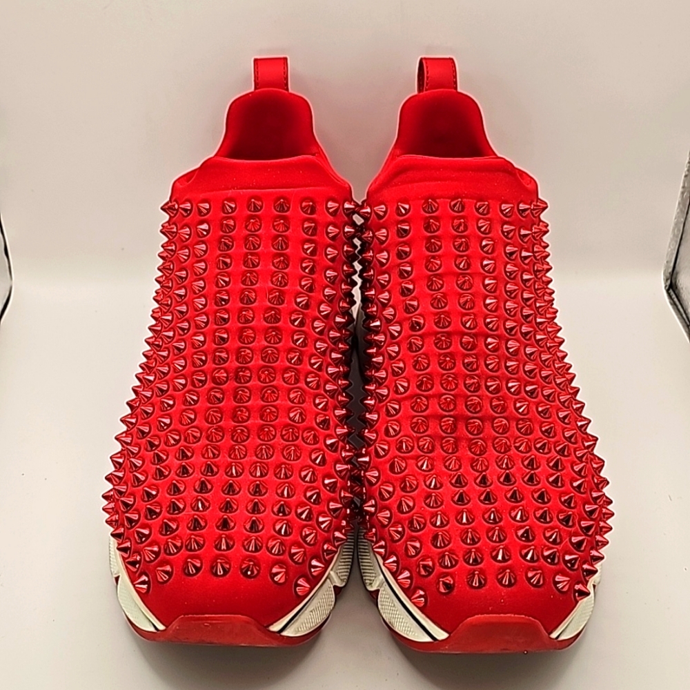 Christian Louboutin Spike Neoprene Sneakers